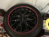 R113 JCW LM Rad Cross Spoke 18&quot; Blk W/ Red, with TPMS, tires-img_4399.jpg