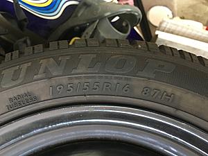Mounted Dunlop SP Winter Runflat Tires with wheels,TPMS, and chains!-img_7727.jpg