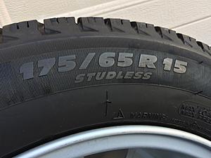 SET OF 4 Michelin X - Ice Snow Tires 9/32 Exc 175/65 R15 no wheels  OBO-img_7281.jpg