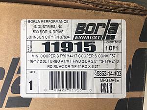Borla S-Type Exhaust 2014-2019 Mini Cooper S F55/56-img_4562.jpg